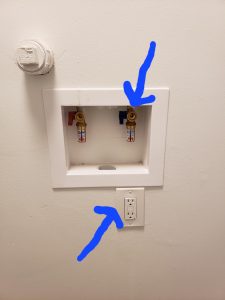 Electrical outlet installed below a water connection ( This was new construction) 094206- Extreme handyman wiring