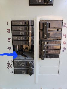 Hide a key (In an electrical panel)